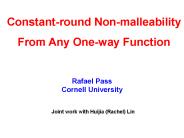 Concurrency and Non-malleability