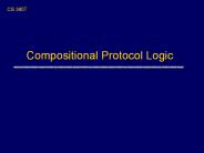 Compositional Protocol Logic
