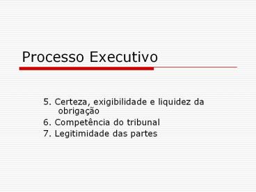 Processo Executivo