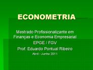ECONOMETRIA
