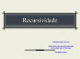 Recursividade PowerPoint PPT Presentation