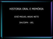 HISTORIA ORAL E MEM
