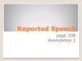 Reported Speech PowerPoint PPT Presentation
