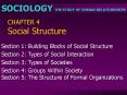 CHAPTER 4 Social Structure PowerPoint PPT Presentation