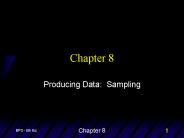 Producing Data: Sampling