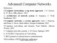 Advanced Computer Networks PowerPoint PPT Presentation
