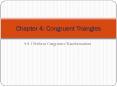 4.8.1 Perform Congruence Transformations PowerPoint PPT Presentation