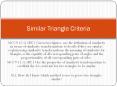 MCC9-12.G.SRT.2 Given two figures, use the definition of similarity in terms of similarity transformations to decide if they are similar; explain using similarity transformations the meaning of similarity for triangles as the equality of all PowerPoint PPT Presentation