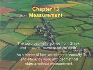 Chapter 13 Measurement