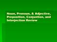 Noun, Pronoun, PowerPoint PPT Presentation