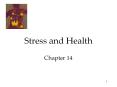 Stress and Health Chapter 14 PowerPoint PPT Presentation