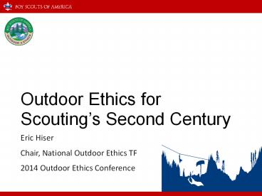Outdoor Ethics for Scouting
