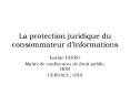 La protection juridique du consommateur d PowerPoint PPT Presentation
