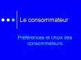 Le consommateur PowerPoint PPT Presentation