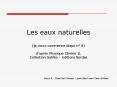 Les eaux naturelles (le cours commence diapo n PowerPoint PPT Presentation