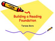 Building a Reading Foundation