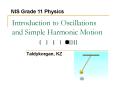 Introduction to Oscillations and Simple Harmonic Motion PowerPoint PPT Presentation