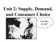 Unit 2: Supply, Demand, and Consumer Choice PowerPoint PPT Presentation
