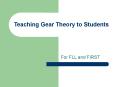 Teaching Gear Theory to Students PowerPoint PPT Presentation