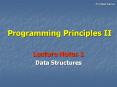 Programming Principles II PowerPoint PPT Presentation