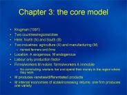 Chapter 3: the core model