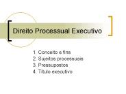 Direito Processual Executivo