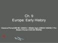 Ch. 9 Europe: Early History PowerPoint PPT Presentation
