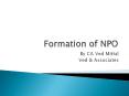Formation of NPO PowerPoint PPT Presentation