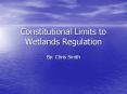 Constitutional Limits to Wetlands Regulation PowerPoint PPT Presentation
