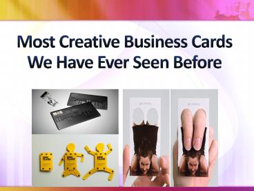 Most Creative Business Cards We Have Ever Seen Before