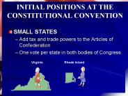 INITIAL POSITIONS AT THE CONSTITUTIONAL CONVENTION