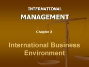 International Business Environment