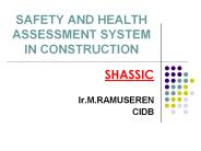 SAFETY AND HEALTH ASSESSMENT SYSTEM IN CONSTRUCTION