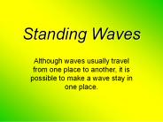 Standing Waves