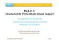 Module 9: Introduction to Personalised Social Support PowerPoint PPT Presentation