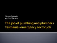 Eligible Plumber Tasmania