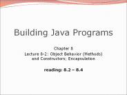 Building Java Programs