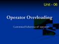 Operator Overloading PowerPoint PPT Presentation