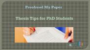 Thesis Tips for PhD Students