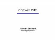 OOP with PHP