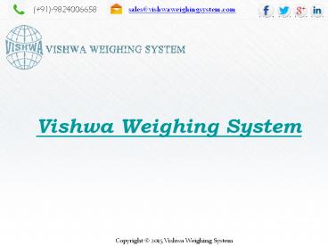 Electronic weighbridge manufacturer and exporter in Gujarat and India