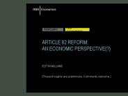 ARTICLE 82 REFORM: AN ECONOMIC PERSPECTIVE(?)