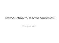 Introduction to Macroeconomics PowerPoint PPT Presentation