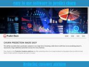 easy to use software to predict churn