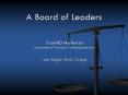 A Board of Leaders PowerPoint PPT Presentation