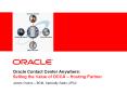 Oracle Contact Center Anywhere: Selling the Value of OCCA  PowerPoint PPT Presentation