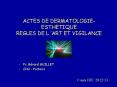 Actes de dermo-esth PowerPoint PPT Presentation