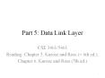 Part 5: Data Link Layer PowerPoint PPT Presentation