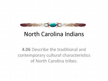 North Carolina Indians