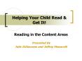 Helping Your Child Read PowerPoint PPT Presentation